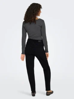 ONLEMEL Hög midja Rak passform Ankellängd Jeans