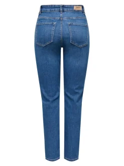 ONLEMEL Hög midja Rak passform Ankellängd Jeans