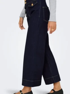 ONLEMILIA Hög midja Bred passform - Beskuren Jeans