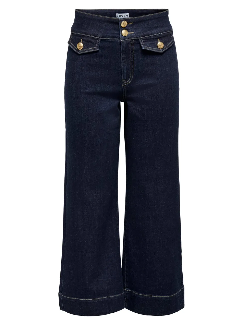 ONLEMILIA Hög midja Bred passform - Beskuren Jeans