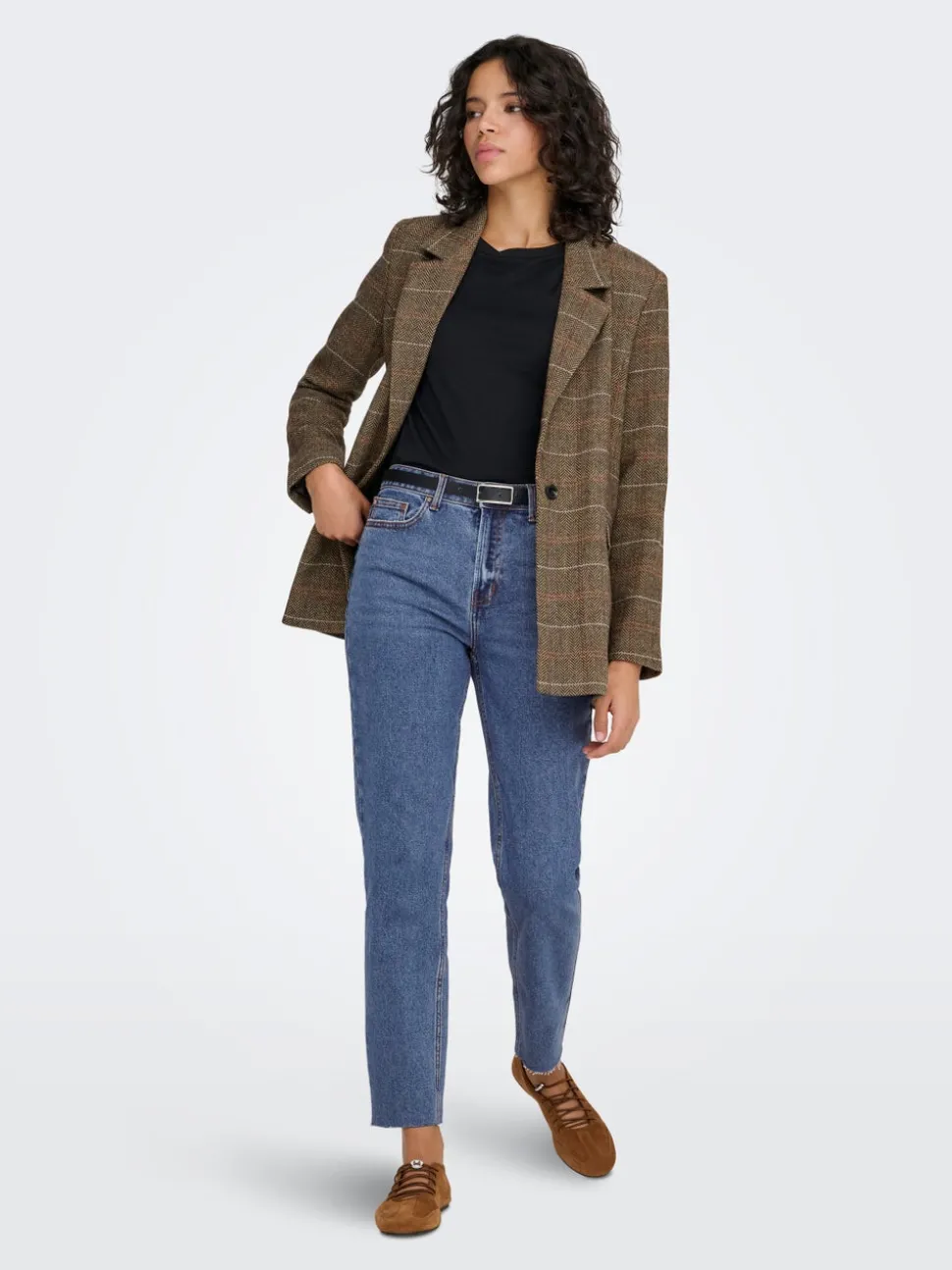ONLEMILY Hög midja Rak passform Beskuren Jeans