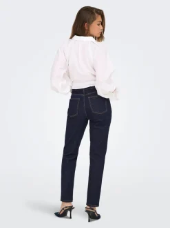 ONLEMILY Hög midja Rak passform Ankellängd Jeans