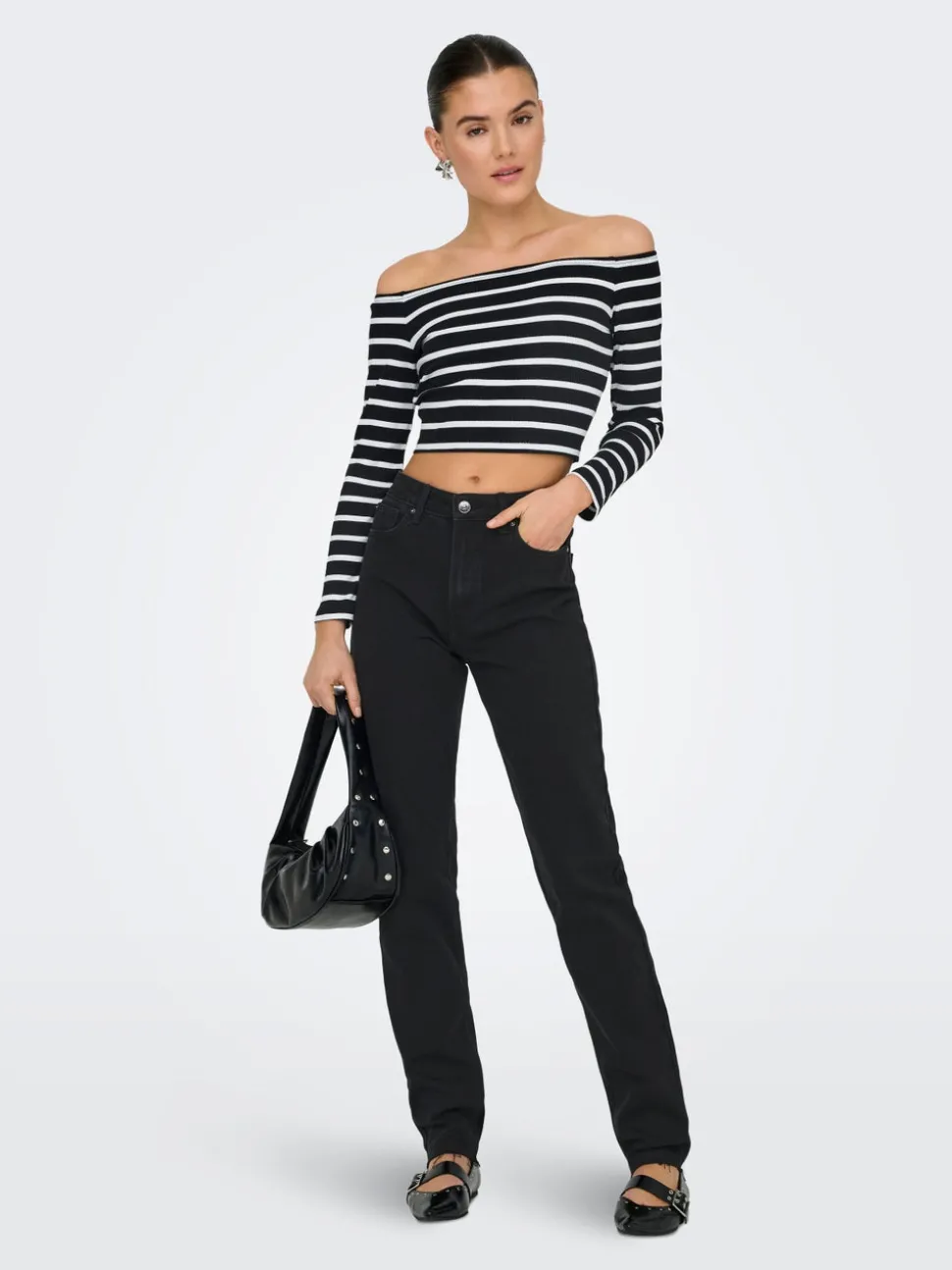 ONLEMILY Hög midja Rak passform Jeans