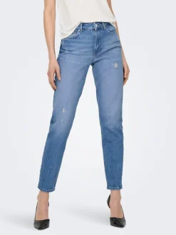 ONLEMILY Hög midja Rak passform Ankellängd Jeans