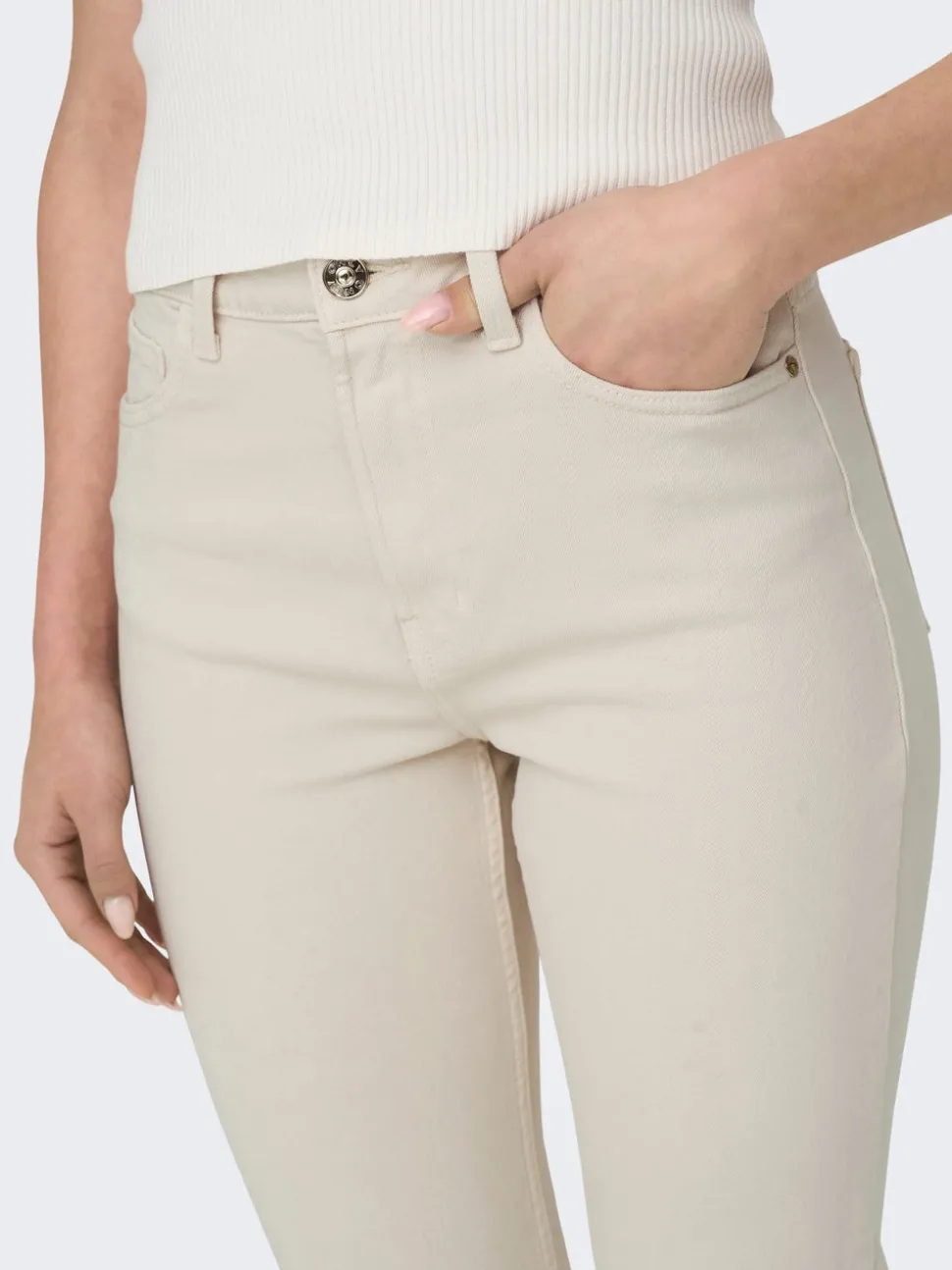 ONLEMILY Hög midja Rak passform Ankellängd Jeans