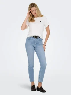 ONLEMILY Hög midja Rak passform Ankellängd Jeans