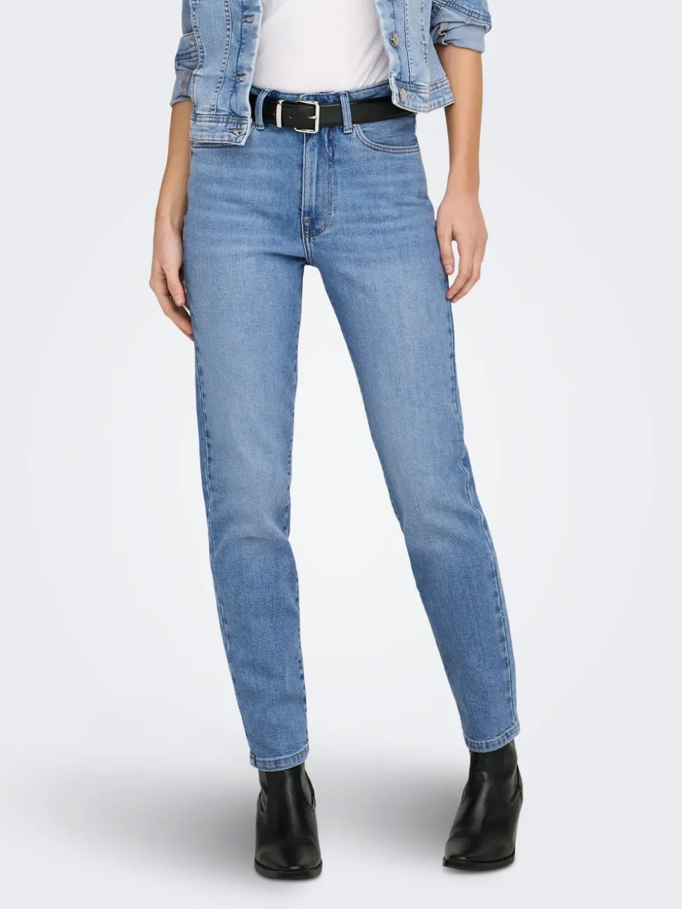 ONLEMILY Hög midja Rak passform Ankellängd Jeans