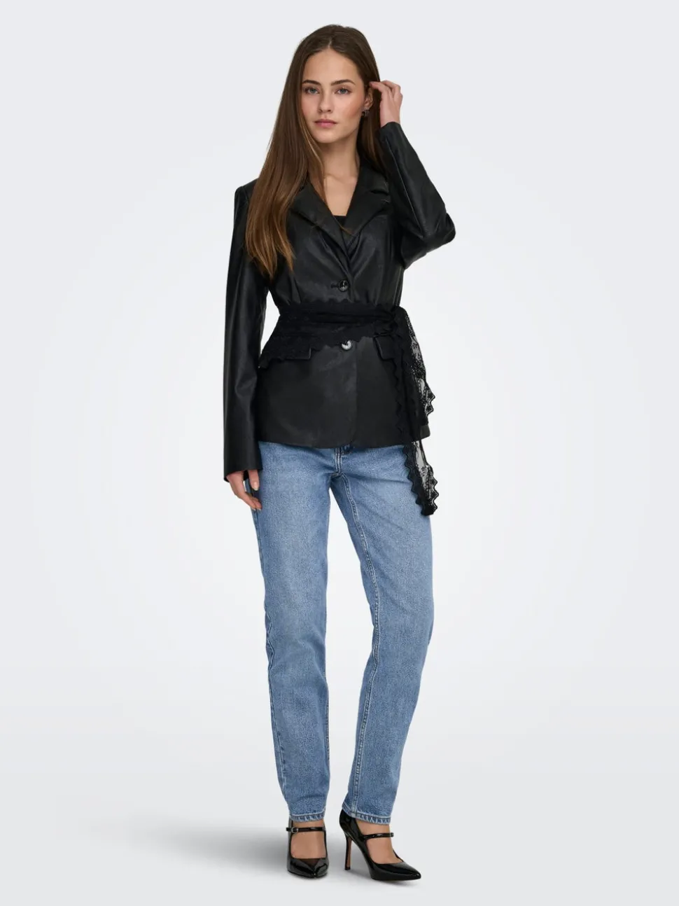 ONLEMILY Hög midja Rak passform Ankellängd Jeans