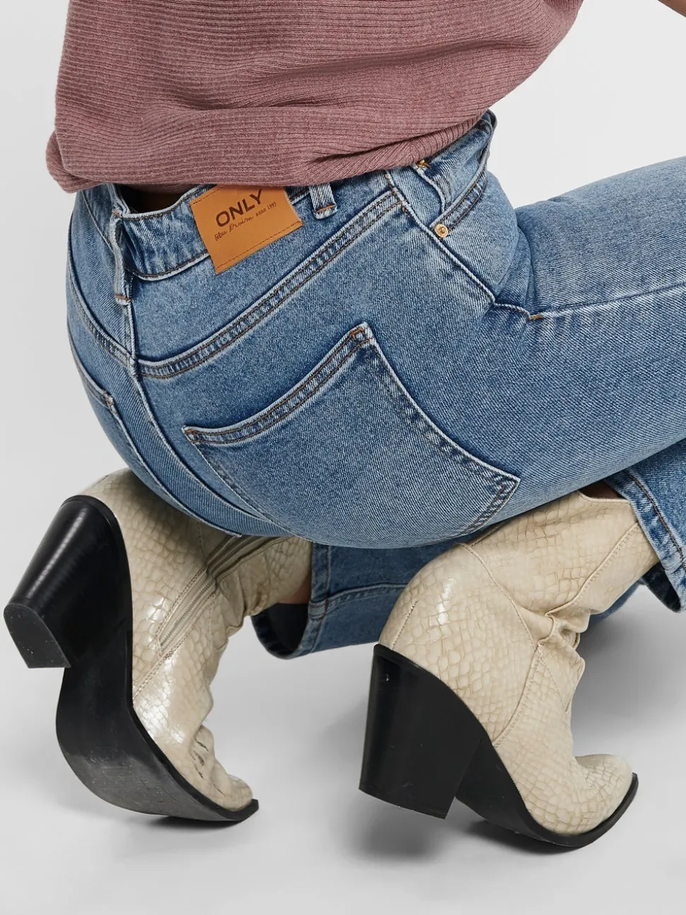 ONLEMILY Hög midja Rak passform Ankellängd Jeans