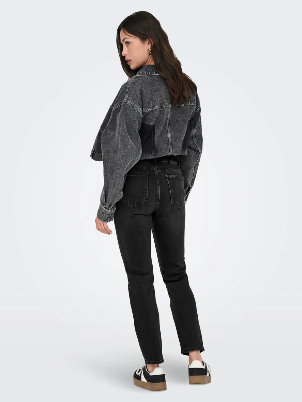 ONLEMILY Hög midja Rak passform Ankellängd Jeans