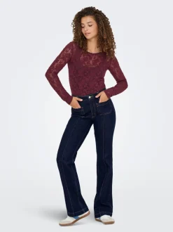ONLEMILY Hög midja Utsvängd passform Jeans