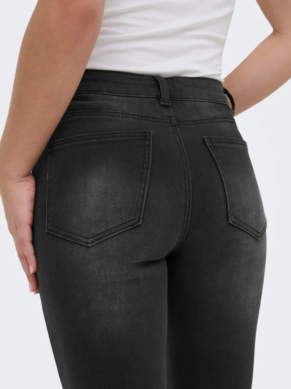 ONLEMILY-MILA Hög midja Rak passform Ankellängd Jeans