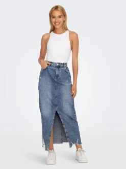 ONLEMMA Denim Jeanskjol Midikjol