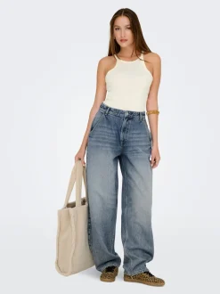 ONLGIA Medelhög midja Baggy Fit Jeans