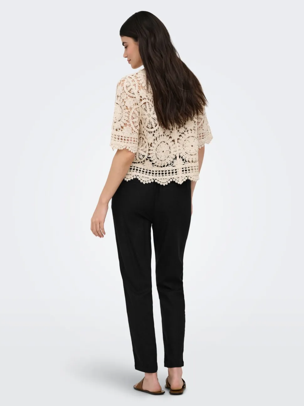 ONLGOA-POPTRASH Comfort fit Linne Byxor