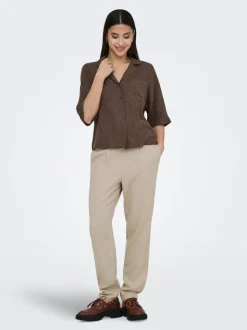 ONLGOA-POPTRASH Comfort fit Linne Byxor