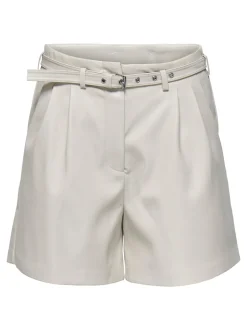 ONLHEIDI Medelhög midja Normal passform Shorts i läderimitation