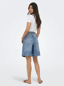 ONLHOLLIE Hög midja Normal passform Denimshorts
