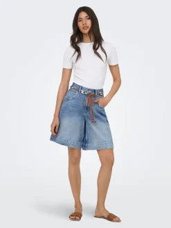ONLHOLLIE Hög midja Normal passform Denimshorts