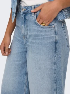 ONLHOPE Hög midja Cropped Fit Lång Jeans