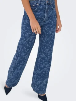 ONLHOPE Hög midja Vida ben Ankellängd Jeans