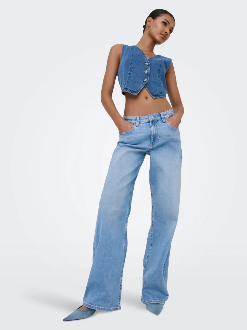 ONLHOPE Hög midja Vida ben Jeans