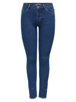 ONLHUSH Medelhög midja Skinny Fit Ankellängd Jeans