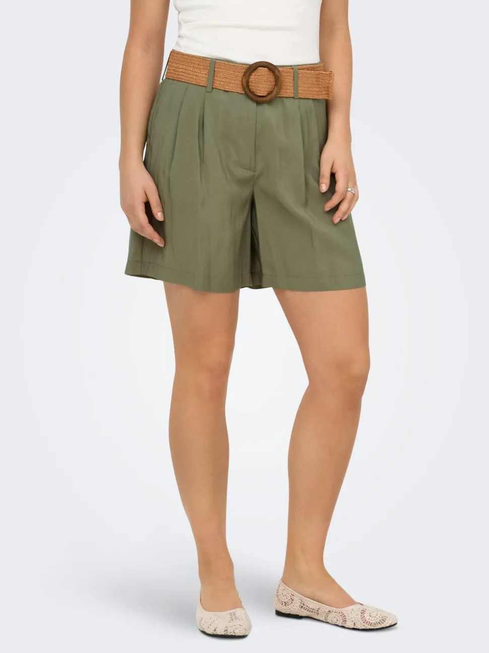 ONLIBIZA Hög midja Normal passform Bermudashorts