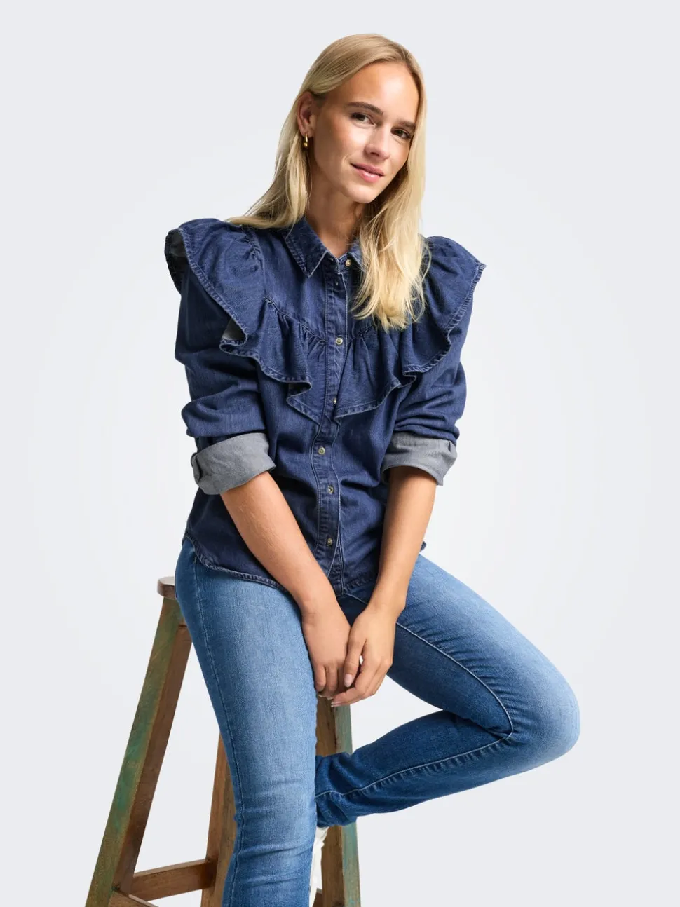 ONLINDIGO Denimskjorta