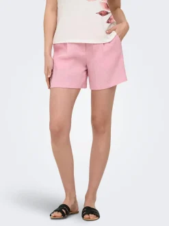 ONLITA Hög midja Normal passform Linne Bermudashorts