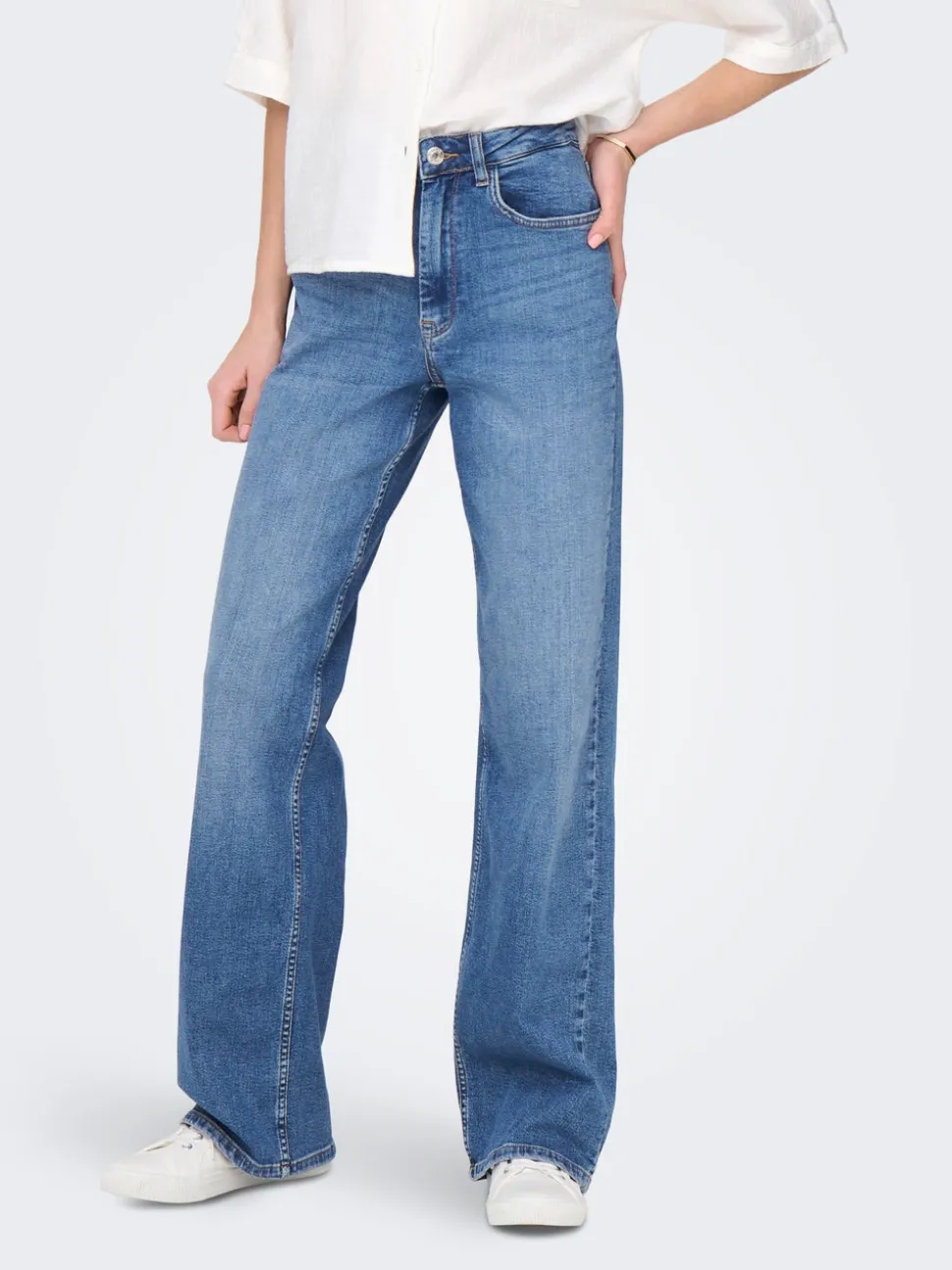 ONLJUDITH Hög midja Vida ben Jeans