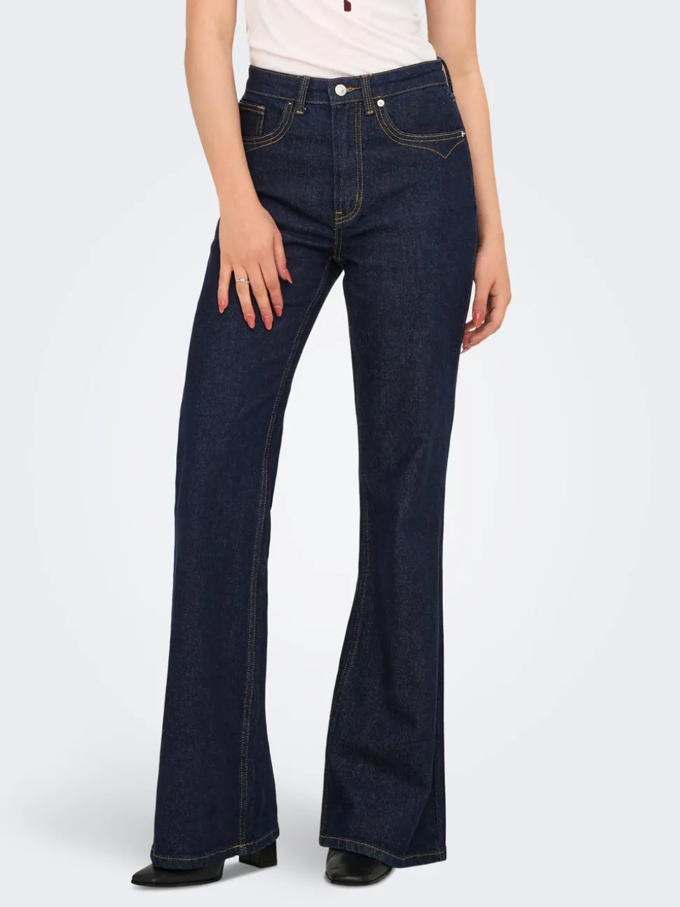 ONLJUICY Hög midja Utsvängd passform Jeans