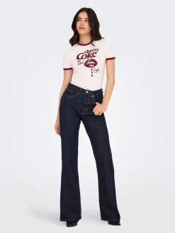ONLJUICY Hög midja Utsvängd passform Jeans