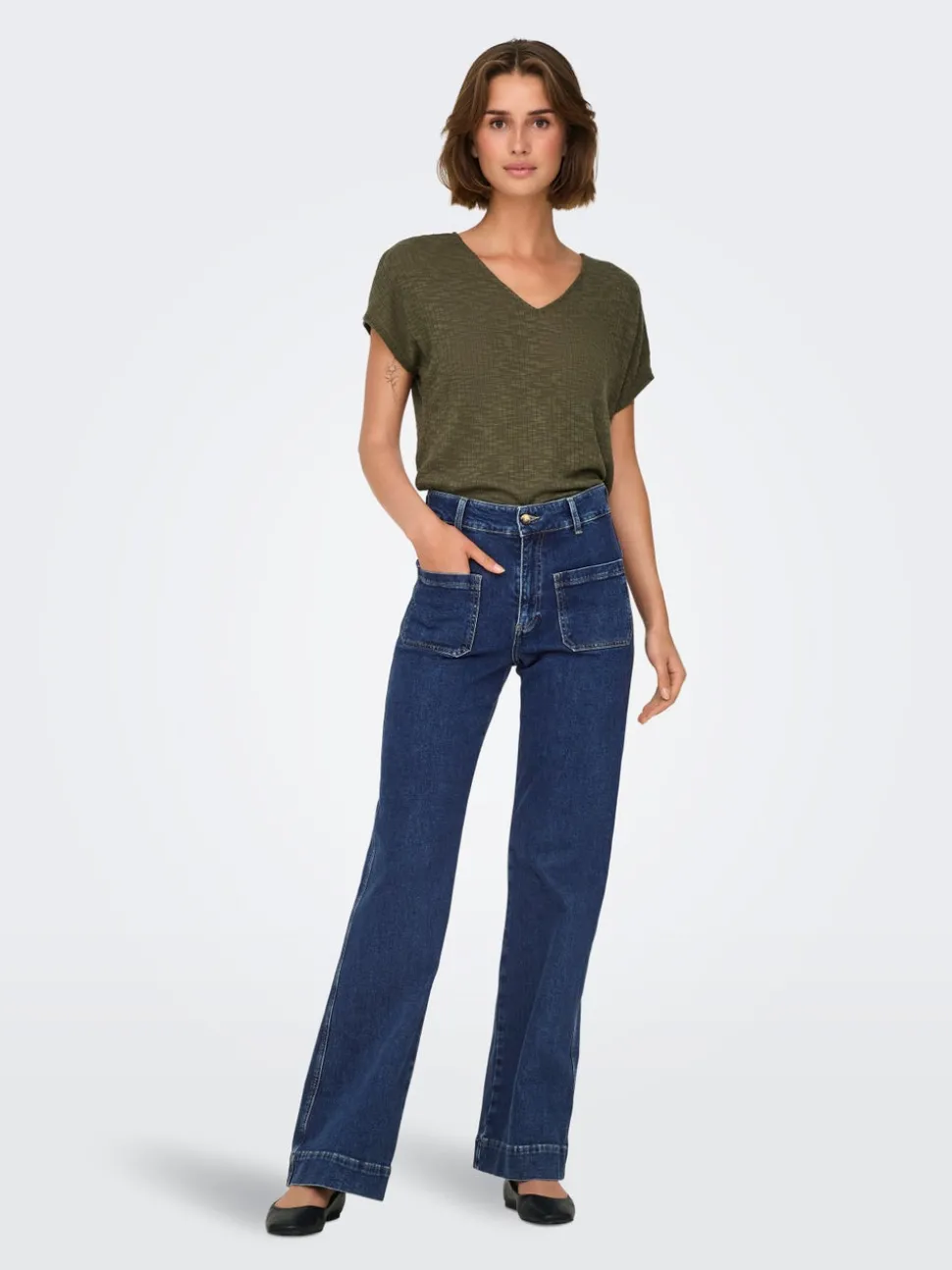ONLJUICY Hög midja Vida ben Jeans