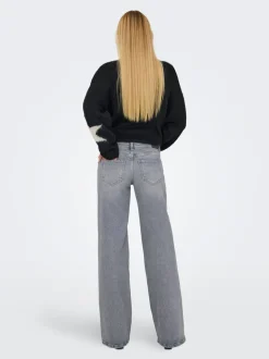 ONLJUICY Låg midja Vida ben Jeans