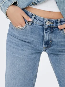 ONLJUICY Låg midja Vida ben Jeans