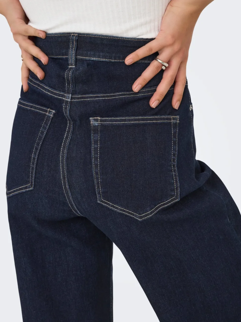 ONLJUICY-WAUW Hög midja Vida ben Jeans