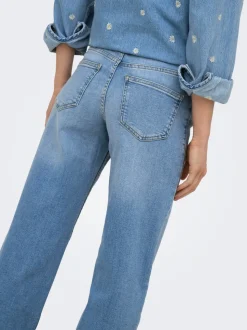 ONLJULLES Låg midja Vida ben Jeans