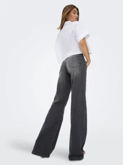 ONLJULLES Låg midja Vida ben Jeans