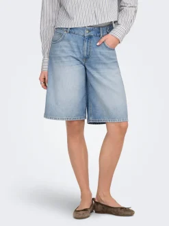 ONLLORAN Medelhög midja Bermuda Denimshorts