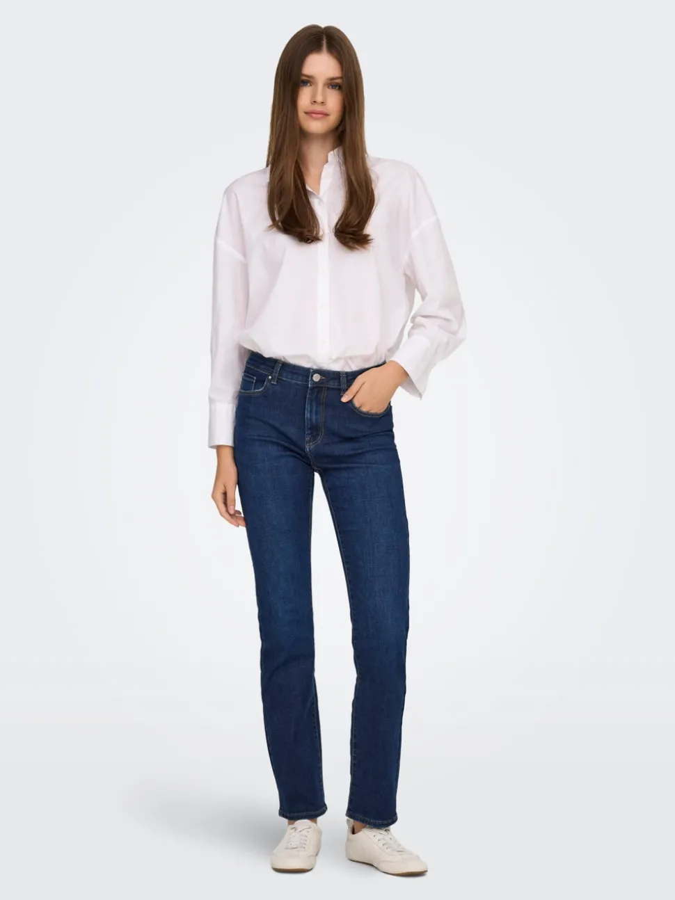 ONLLOUIE Medelhög midja Slim Fit Jeans