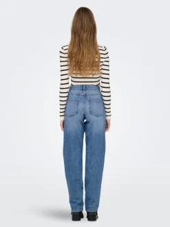 ONLLUMI Medelhög midja Mom Fit Jeans