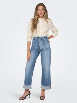 ONLMADDIE Hög midja Vida ben Jeans
