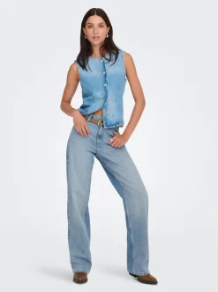 ONLMADDIE-O Hög midja Vida ben Jeans