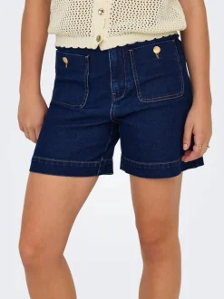 ONLMADELINE Hög midja Normal passform Denimshorts