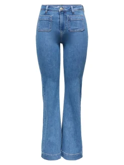 ONLMADISON Hög midja Utsvängd passform Jeans