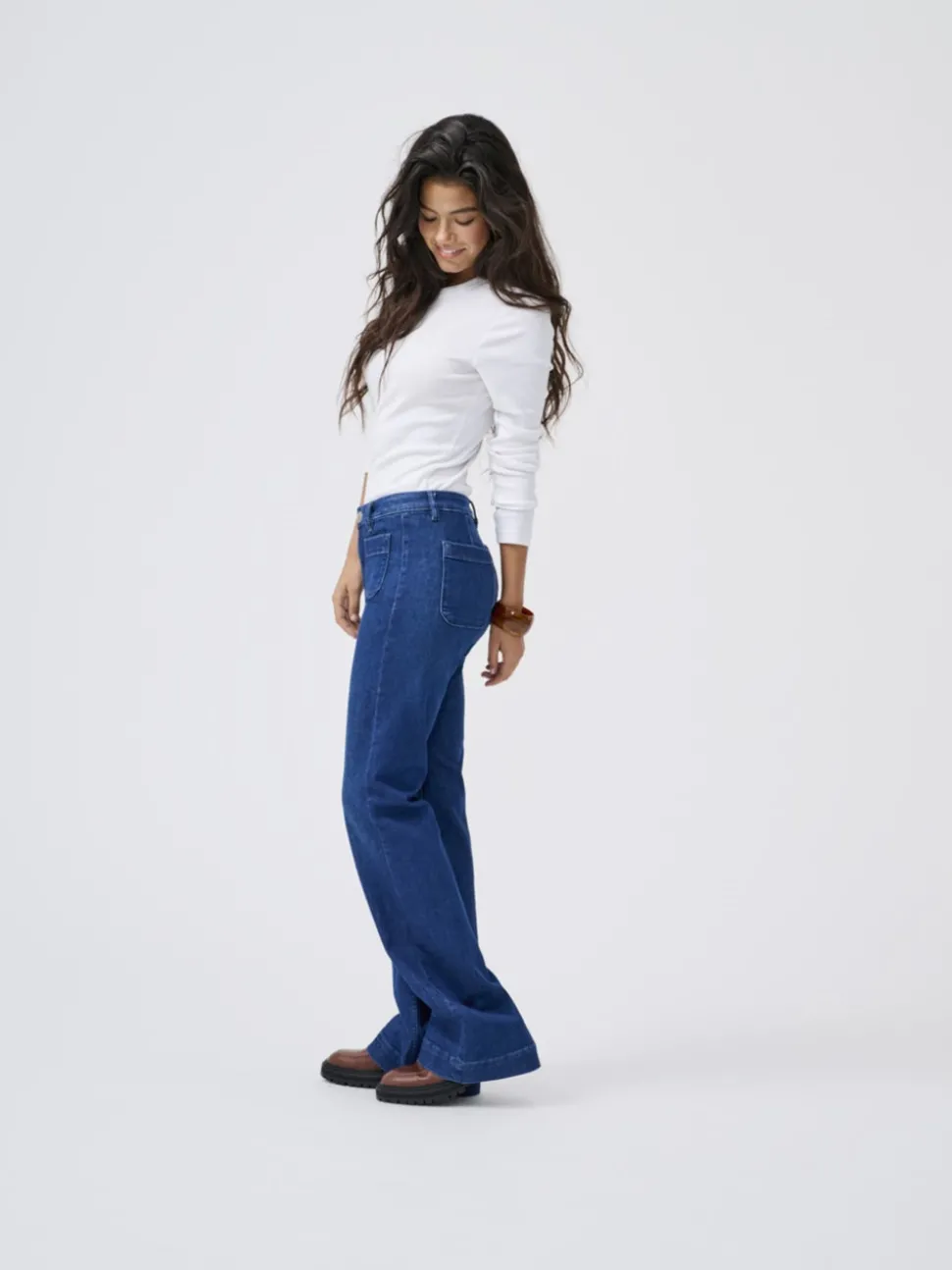 ONLMADISON Hög midja Utsvängd passform Jeans
