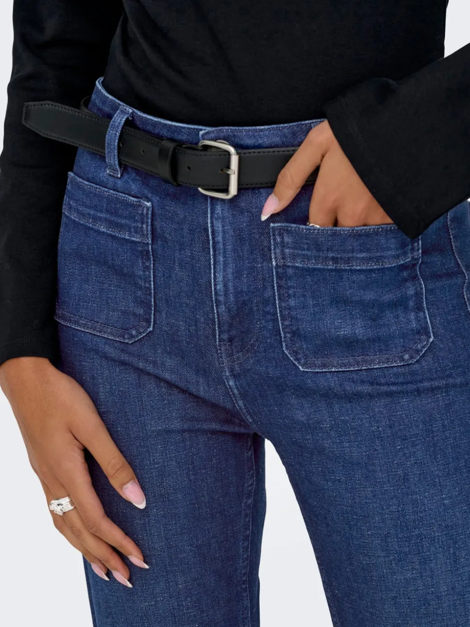 ONLMADISON Hög midja Utsvängd passform Jeans