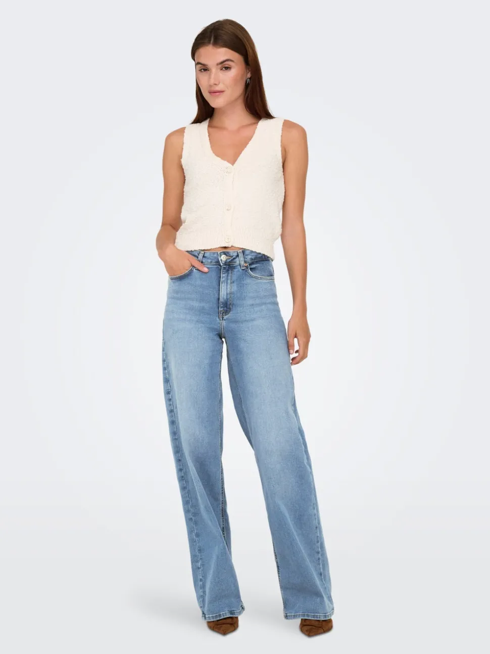 ONLMADISON Hög midja Vida ben Jeans