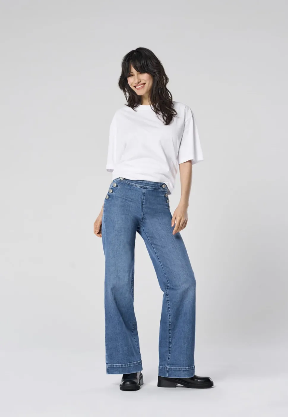 ONLMADISON Hög midja Vida ben Jeans